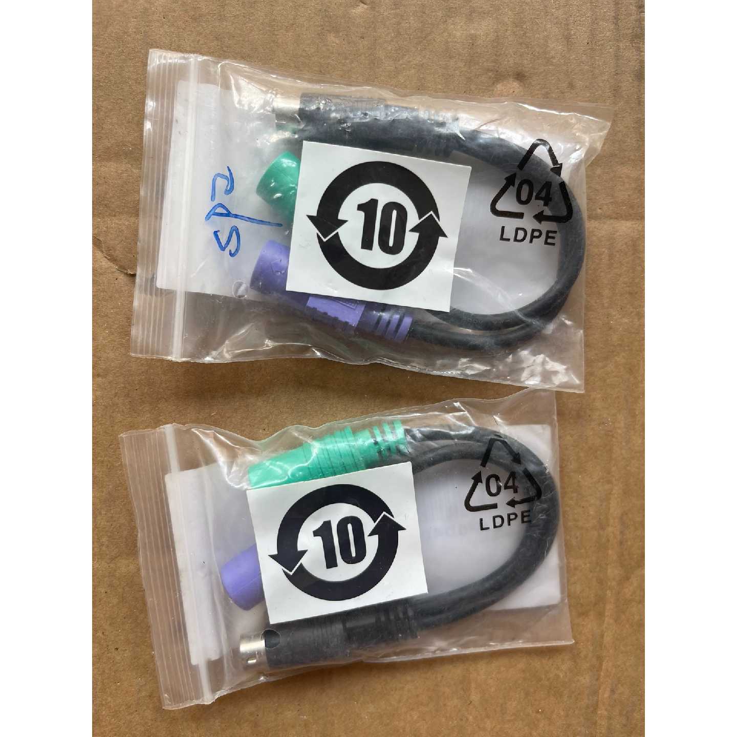 【请询价】Dell原装PS2键盘一分二转接线分线器