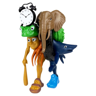 新山海经神兽玩具五帝王融合兽怪物拼装积木手办模型公仔外国玩偶