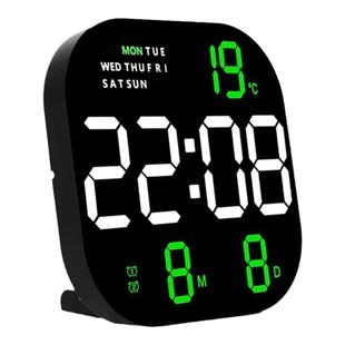 新款智能简约大屏数字led电子钟多功能夜光静音坐台客厅挂墙时钟