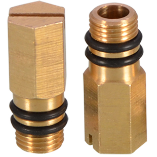 冷热水龙头改单冷水龙头堵头改装单孔软管进水口堵塞铜闷头配件