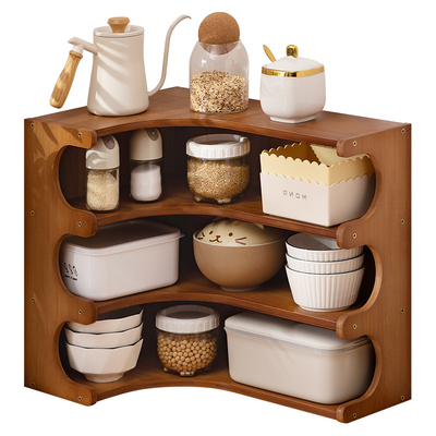 木马人厨房置物架调料碗碟收纳架