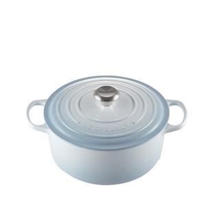 百年酷彩LE CREUSET珐琅锅铸铁锅汤锅微压焖炖煲汤水晶蓝法国进口