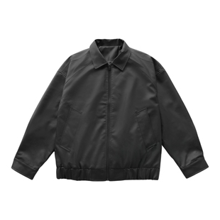 Tobefly潮流美式复古翻领皮衣男秋新款韩版休闲痞帅机车短款外套