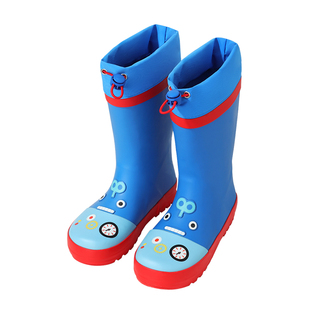 儿童雨鞋男童女童防滑水鞋加棉加绒男孩女孩女款小学生中大童雨靴