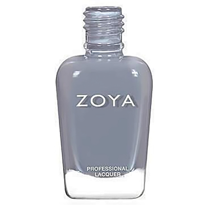 水泥灰指甲油zoya水泥灰蓝色