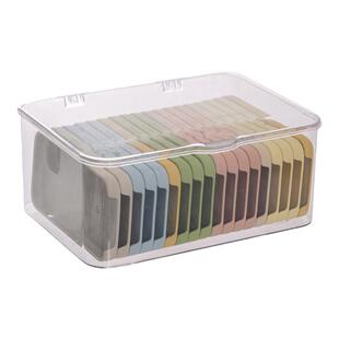 手机壳收纳盒防尘桌面抽屉存放手机杂物整理宿舍神器透明储物盒子