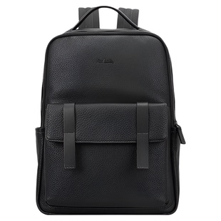 【真皮】皮尔卡丹男包男士双肩包大容量商务电脑书包出差旅行背包