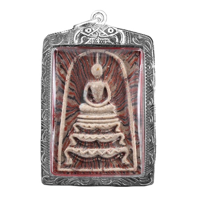 泰国正品龙婆培2515狮子座崇迪 彩泥贵模 狮子座 美品带萨玛空卡