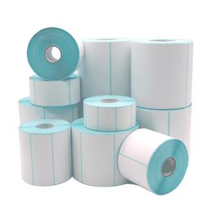 三防热敏标签纸大卷心不干胶条码打印空白快递电子面单E邮宝防水彩色价格贴纸电子秤称