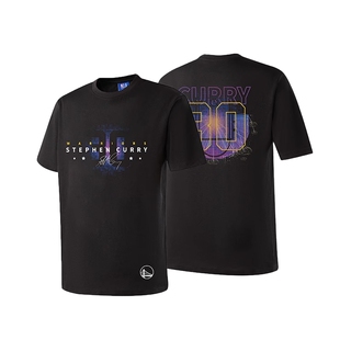 NBA库里纯棉秋新品球衣风短袖T恤2025库里4000记三分纪念