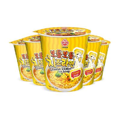 不倒翁韩国进口芝士拉面62g×5桶