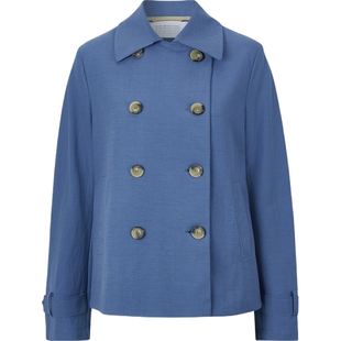 【折扣】Harris Wharf London 早春女双排扣混纺西装外套