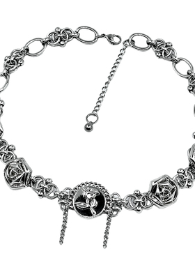 原创流苏蔷薇choker项链颈链