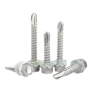 金超304/316/410不锈钢外六角钻尾螺丝钉彩钢瓦自攻自钻燕尾螺钉