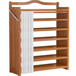 免安装防尘布帘鞋架可折叠门口多层鞋柜家用收纳神器省空间置物架