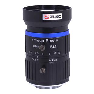 100mm工业镜头1英寸C接口智能交通镜头 ITS视觉检测镜头800万像素