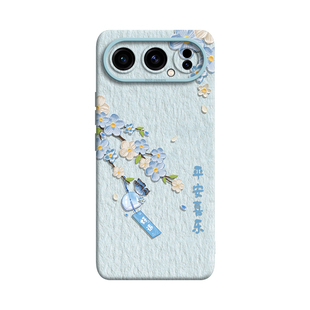 适用honor华为荣耀500pro手机壳400保护300套200新款100的90外壳80后70女60硅胶50带挂绳轻奢创意油画风铃