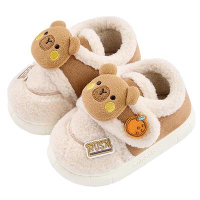 巴拉巴拉冬季儿童卡通可爱棉拖鞋