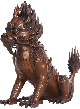 紫铜瑞兽獬豸家居办公室摆件