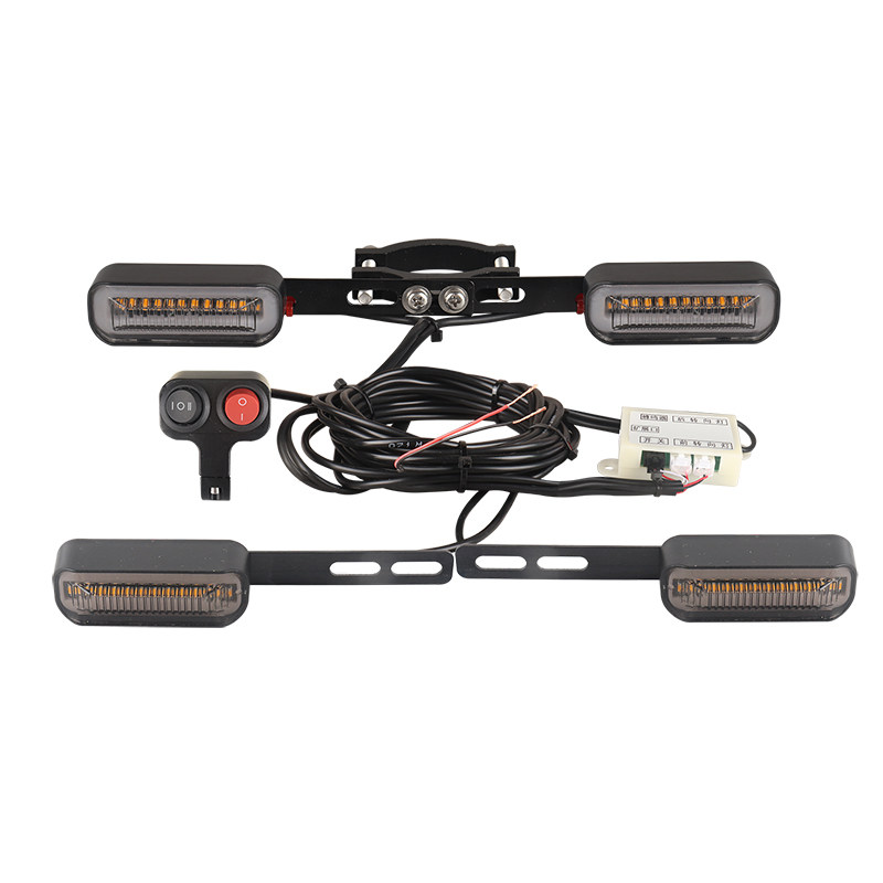12V-48V-60V双闪转向灯电动车摩托车加装led方向灯改装套装转向灯