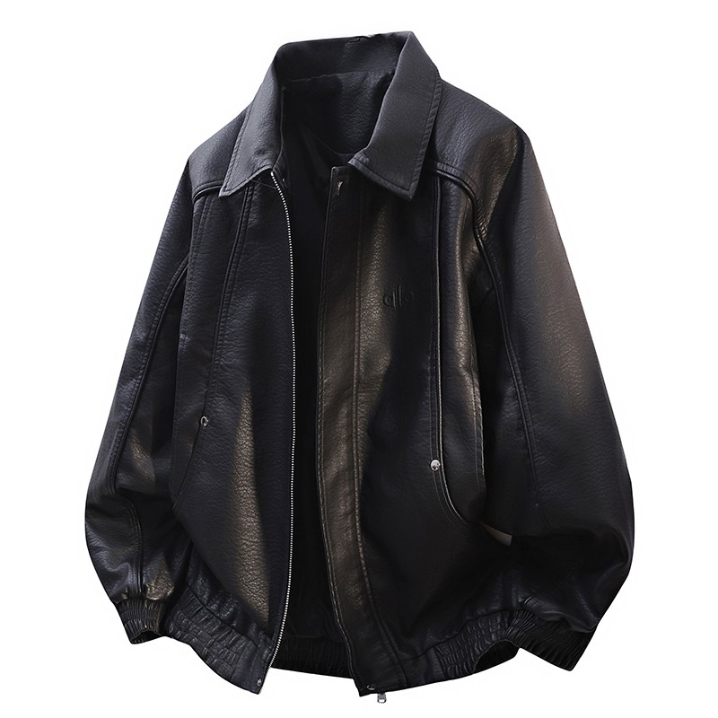皮衣外套男痞帅机车服