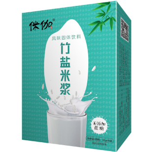 侎伽竹盐米浆粉营养早餐食品米粉米糊糊米粥健康大米代餐冲泡饮品