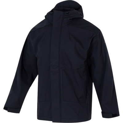 阿迪达斯外套男官网旗舰春季新款男士休闲运动黑色连帽夹克JM9154