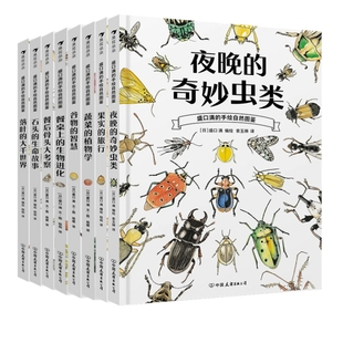 盛口满的手绘自然图鉴9册任选 果实旅行谷物智慧蔬菜植物学石头生命故事夜晚奇妙虫类 博物科普绘本图册 素描手账素材集 后浪正版