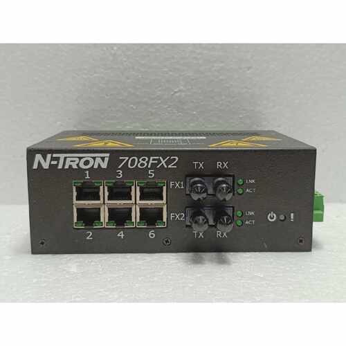 NTron 708FX2ST Industrial Ethernet Switch 8Port 1030VDC Mari