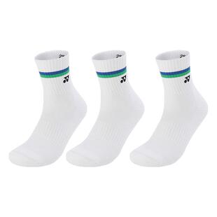 YONEX尤尼克斯羽毛球袜中筒男女加厚毛巾底yy运动袜三条装正品