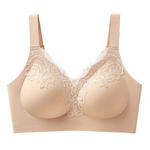 内衣女无痕大码胖mm大胸显小胸薄款聚拢防下垂收副乳全罩杯文胸罩