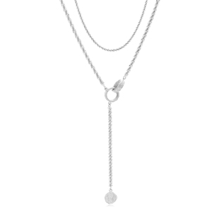 新银季双层菜花毛衣链纯银不掉色项链女新款高级感锁骨链长款银饰