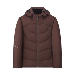 莱克斯顿2025冬新款男装可拆连帽羽绒服休闲百搭防风加厚保暖外套