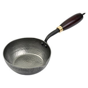 鲁匠师章丘手工泼油小锅煎蛋无涂层不粘锅家用燃气灶专用