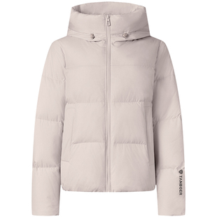 坦博尔短款羽绒服女2025年新款连帽加厚抗寒休闲小个子面包服外套