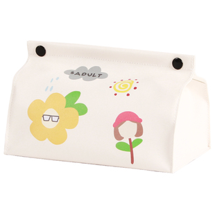 SADULT可爱卡通童趣家用抽取式纸巾盒汽车车载纸巾套抽纸餐巾盒套