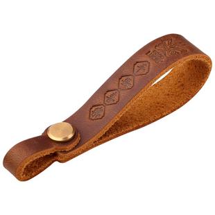 汽车钥匙扣男女手绳牛皮钥匙挂件高档真皮网红车钥匙扣简约链定制