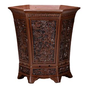 宜兴仿古精品紫砂花盆复古四方六角盆景兰花盆君子兰陶瓷特大花盆