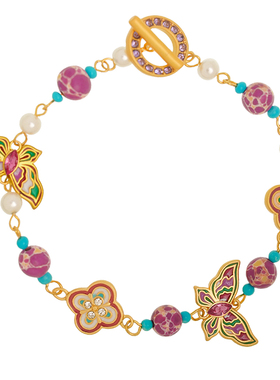 A蝴蝶多宝石手链女款2025新款