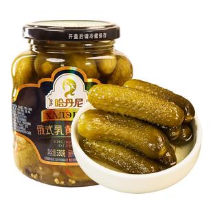 俄式酸黄瓜酸乳瓜汉堡配菜俄罗斯风味酸黄瓜低脂即食开胃下饭菜