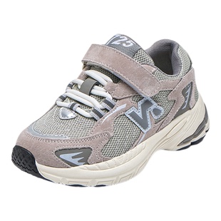 儿童n字运动鞋女童老爹鞋2025秋冬新款男童宝宝跑步网鞋透气网面