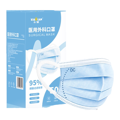 100片医用外科口罩宽耳带