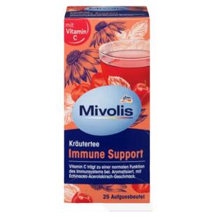 欧洲直邮Mivolis维生素C凉茶25袋原装进口下火清热冲泡便携补充