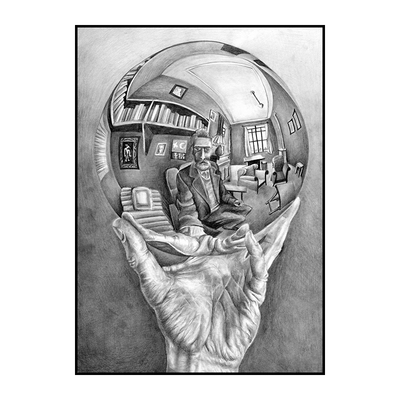 埃舍尔超现实主义风装饰画挂画