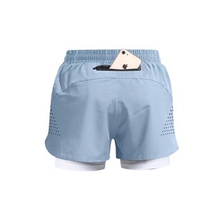 运动短裤男女同款三分裤弹力速干透气健身裤马拉松跑步体育裤可放