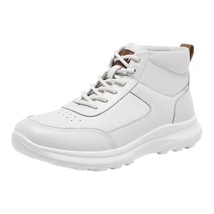 SKAP圣伽步男鞋冬季新款休闲靴注塑增高轻便软皮男款运动鞋