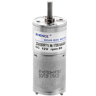 ZGA25RP微型有刷直流12V低速马达24V调速电机慢速齿轮370减速电机