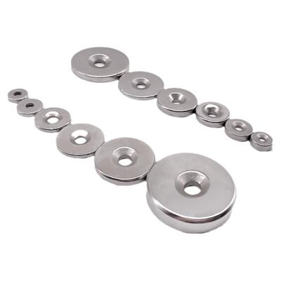磁铁圆形带孔沉孔吸铁石