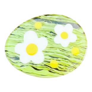 鲸小姐|春日序曲 云朵花朵条纹椭圆侧边夹小清新少女醋酸发夹头饰