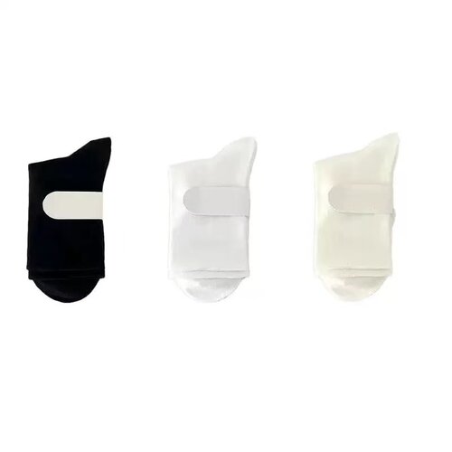 秋冬款无骨月子袜中筒袜学生百搭袜子防臭女袜日常百搭白色日系风